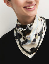 Geometric Print Scarf - Cream