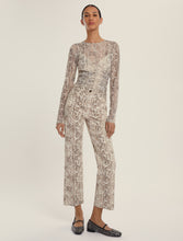 Graphic Reptile Print Tulle Top