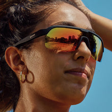Black Sport Wrap Sunglasses