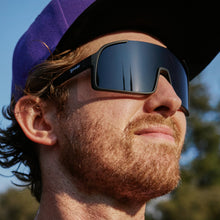 Black Sport Shield Sunglasses