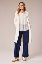 Long Hooded Knit Cardigan