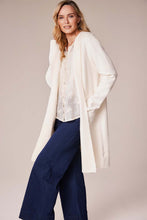 Long Hooded Knit Cardigan