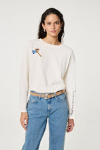 Graphic Back Print Long Sleeve Top