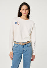 Graphic Back Print Long Sleeve Top