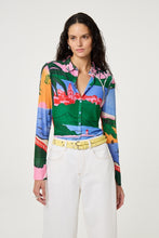 Scenic Print Button Shirt