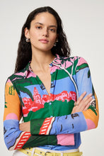 Scenic Print Button Shirt