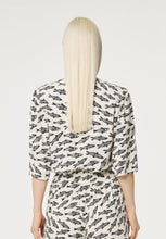 Fish Print Cropped Shirt
