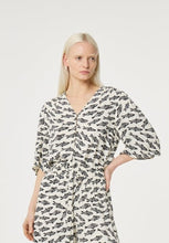 Fish Print Cropped Shirt