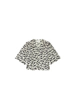 Fish Print Cropped Shirt