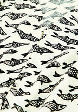 Fish Print Cropped Shirt