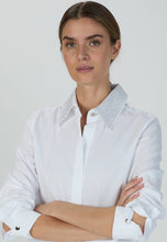 Cotton Shirt with Decorative Collar - White