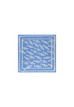 Blue Fish Print Scarf