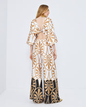 Geometric Print Wide-Leg Trousers