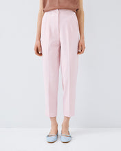 Pink Tailored Ankle-Length Trousers