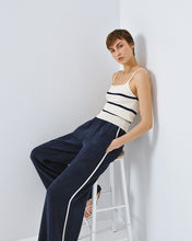 Ivory Stripe Knit Top