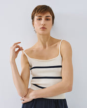 Ivory Stripe Knit Top