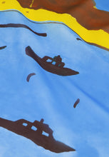 Coastal Postcard Print Scarf