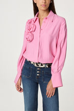 Pink Rosette Blouse