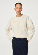 Cream Heart Sweatshirt