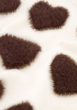 Cream & Brown Heart Knit Jumper