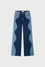 Two-Tone Wavy Jeans