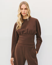 Coffee Cinched Waist Top
