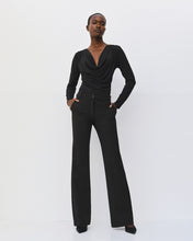 Black Sparkle Cowl Neck Top