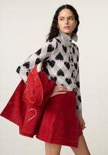 Argyle Heart Knit Cardigan