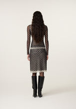 Heart Print Mesh Top