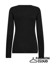 Classic Black Fine Knit Jumper