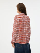 Geometric Flower Print Shirt