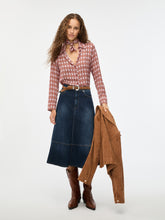 Geometric Flower Print Shirt