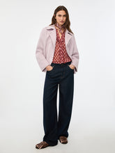 Printed Ruffle Front Blouse