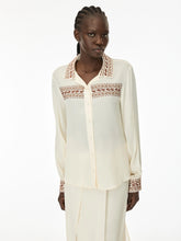 Ivory Embroidered Detail Blouse