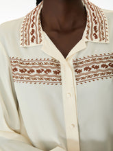 Ivory Embroidered Detail Blouse