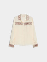 Ivory Embroidered Detail Blouse