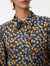 Floral Print Shirt with Neck Tie