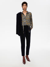 Floral Print Shirt with Neck Tie