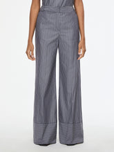 Pinstripe Wide Leg Trousers