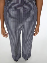 Pinstripe Wide Leg Trousers