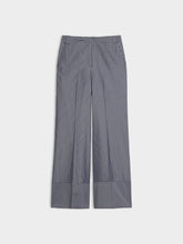 Pinstripe Wide Leg Trousers