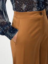 Camel Wide Leg Tailored Trousers
