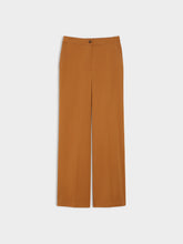 Camel Wide Leg Tailored Trousers