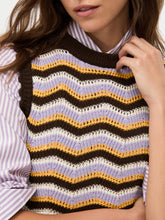 Zigzag Knit Sleeveless Top