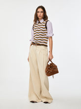 Zigzag Knit Sleeveless Top