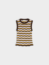 Zigzag Knit Sleeveless Top