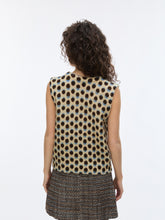 Cream Polka Dot Knit Vest