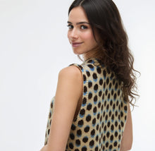 Cream Polka Dot Knit Vest