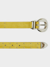 Stud Detail Belt - Lemon