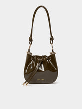 Khaki Gloss Bucket Bag